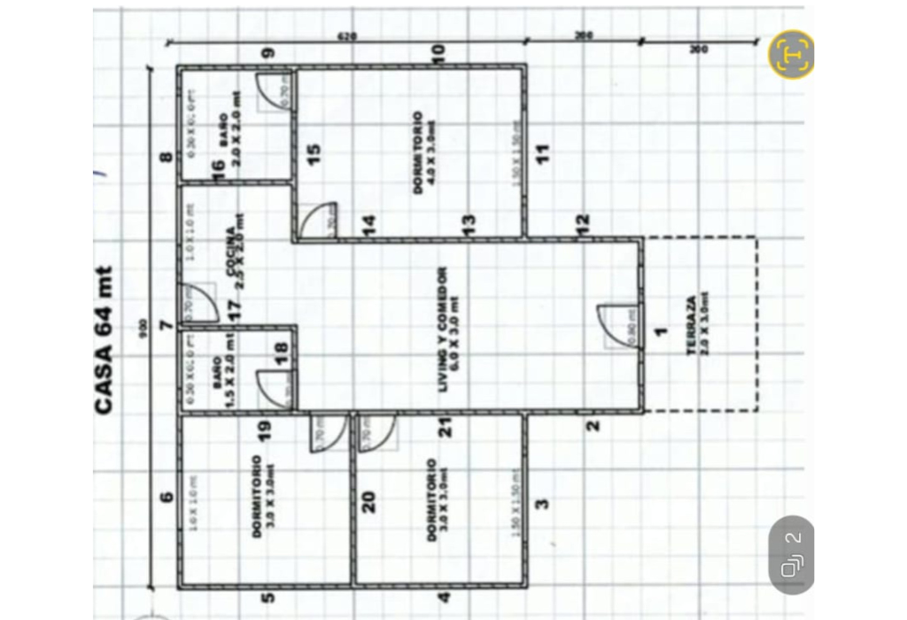 plano 64 mts