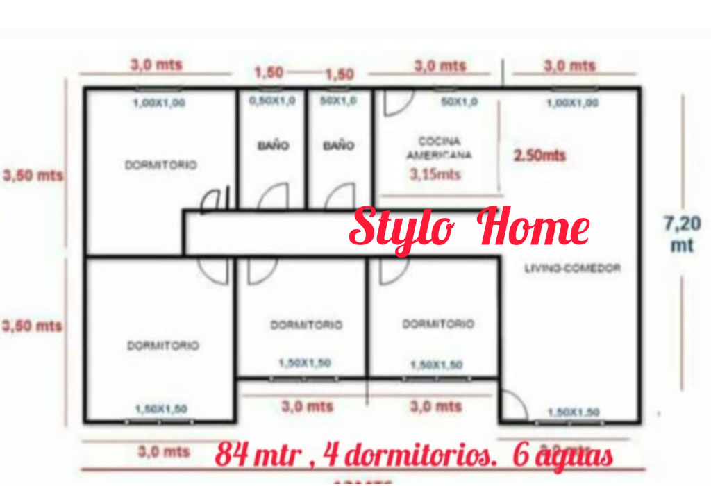 plano 84 mts